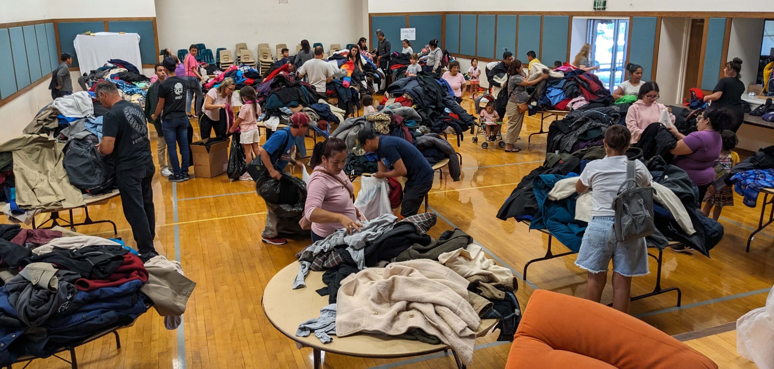 Clothing Drive at the Center Garners Strong Turnout